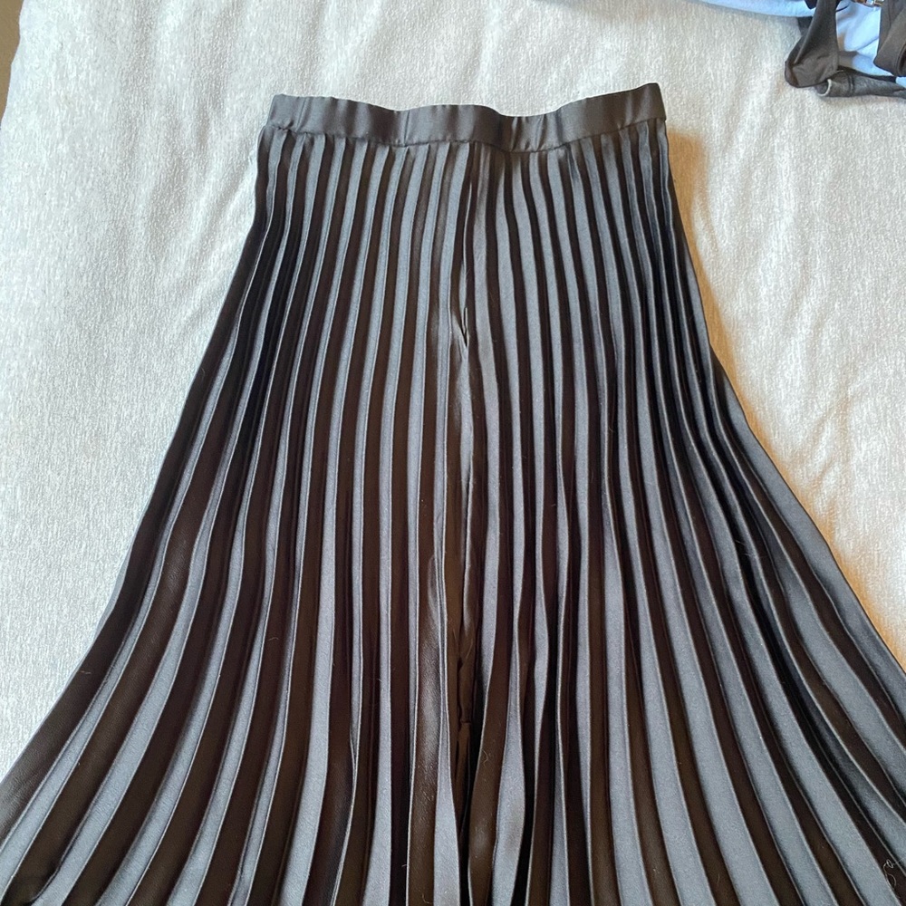 Black curtain style long skirt. Size S. Worn once